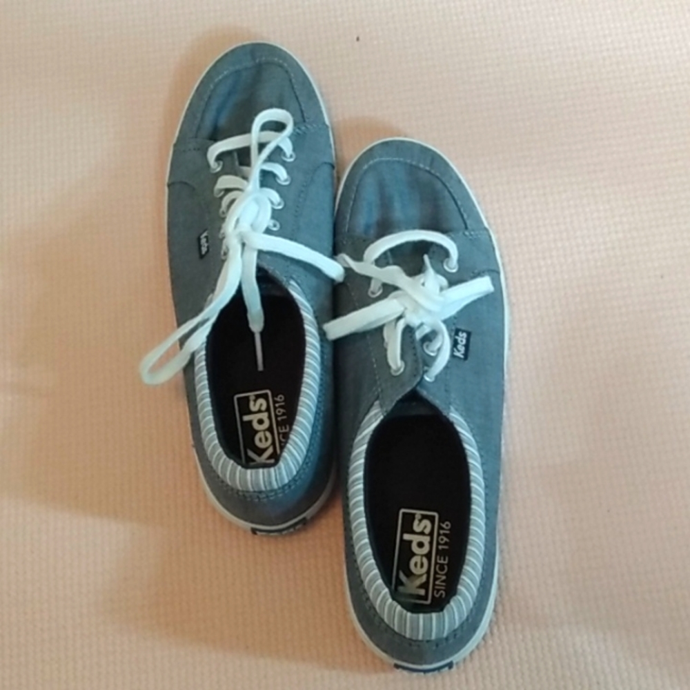 Cute blue and white Keds